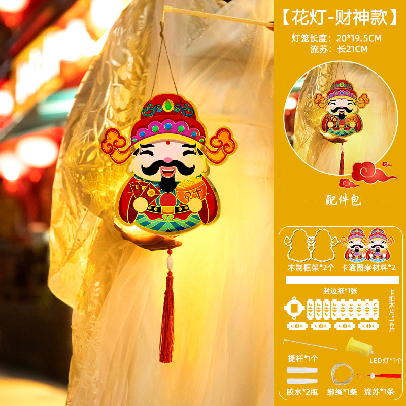 Mid-Autumn Festival Rabbit Wooden Lantern