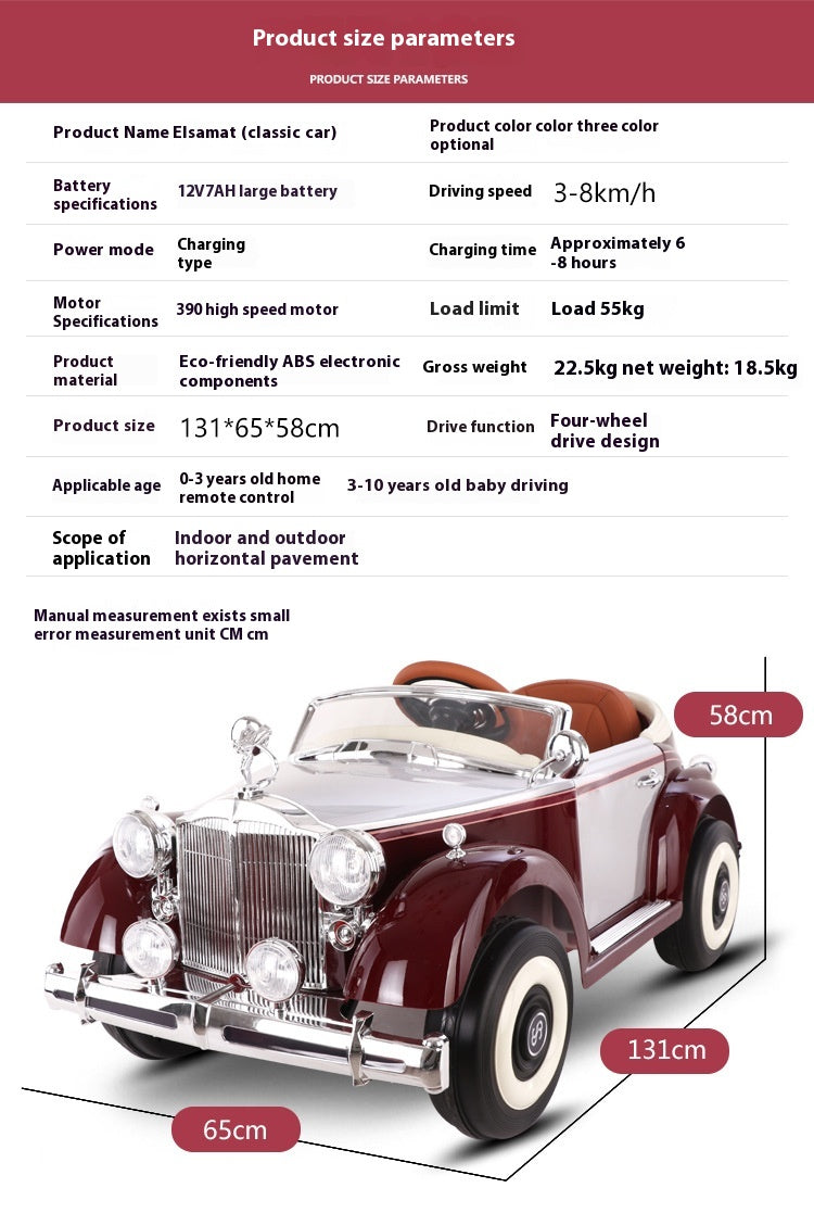 Samat Children's Electric Car(Classic)