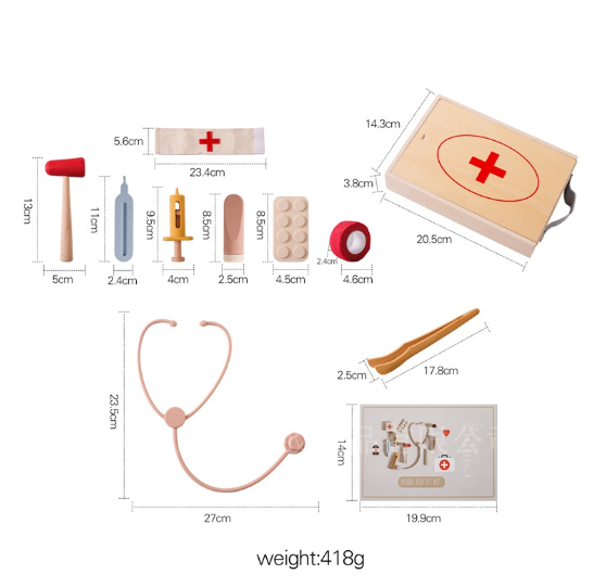 Wooden Medical Suit Toy