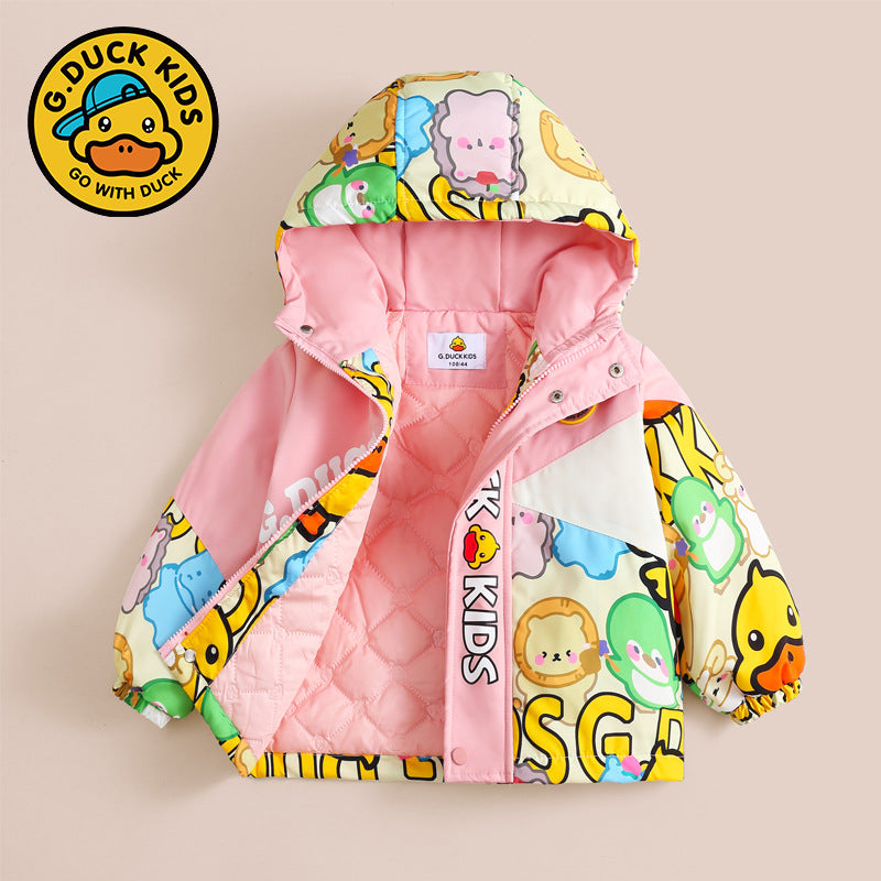 B.Duck Kids Jacket thicken, pink