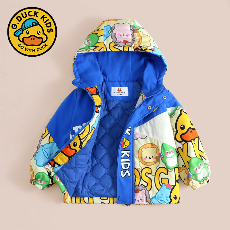 B.Duck Kids Jacket thicken, blue