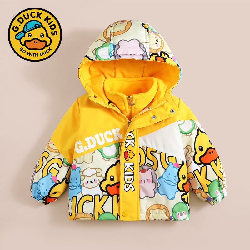 B.Duck Kids Jacket + Liner, yellow