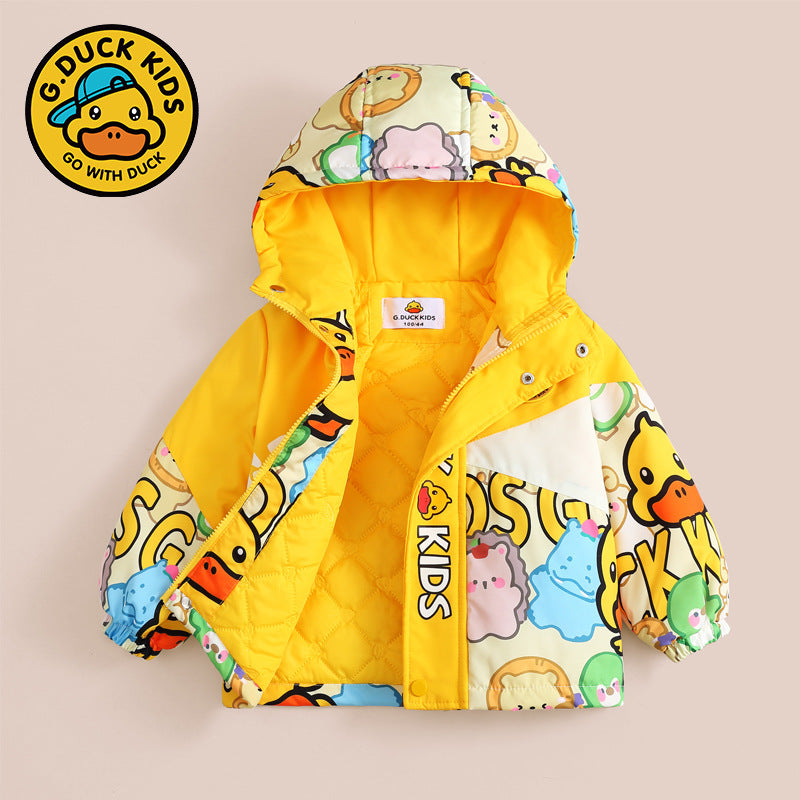 B.Duck Kids Jacket thicken, yellow