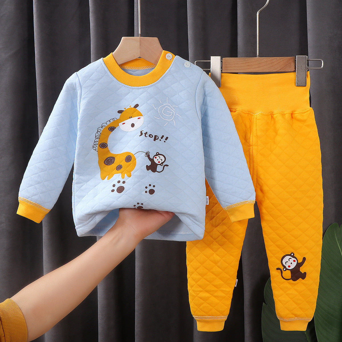 Children Winter Underwear Suit (Thicken) Set A , D02