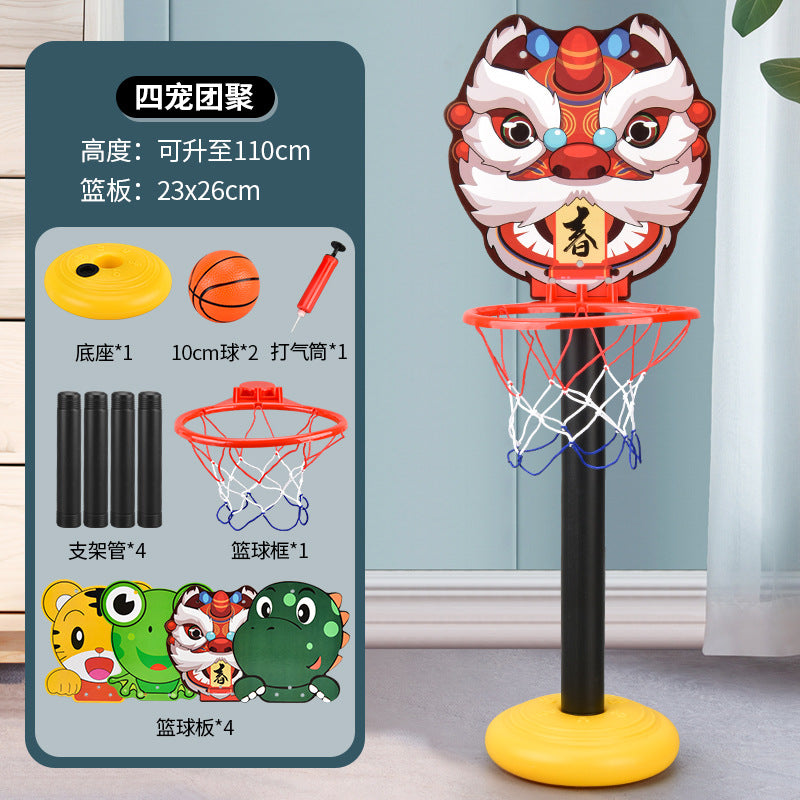 🔥 Home Indoor Outdoor 🔥 Paris 2024 Olympic Games Liftable Basketball Hoop Training Mini Set Kids Board Adult Hot Selling Toys