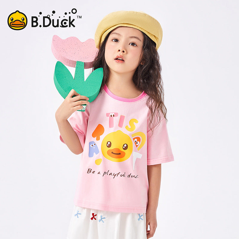 B.Duck Girl's T-shirt