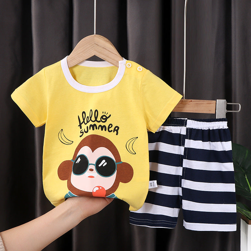 Adorable Kids Suit Set D, monkey