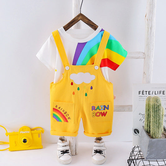 Baby Rainbow Suit, yellow