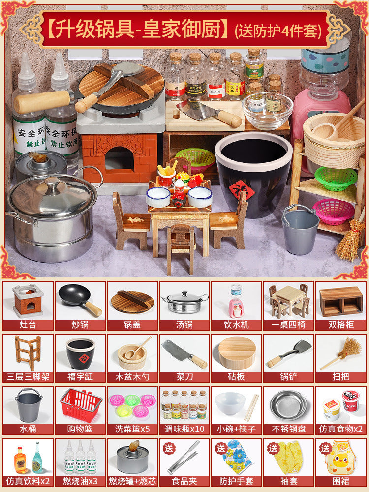 Mini Kitchen Set (Real Cooking)