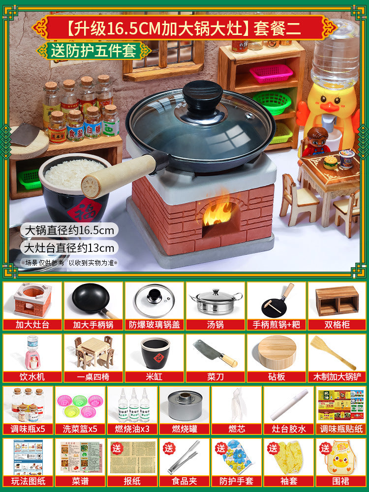 Mini Kitchen Set (Real Cooking)