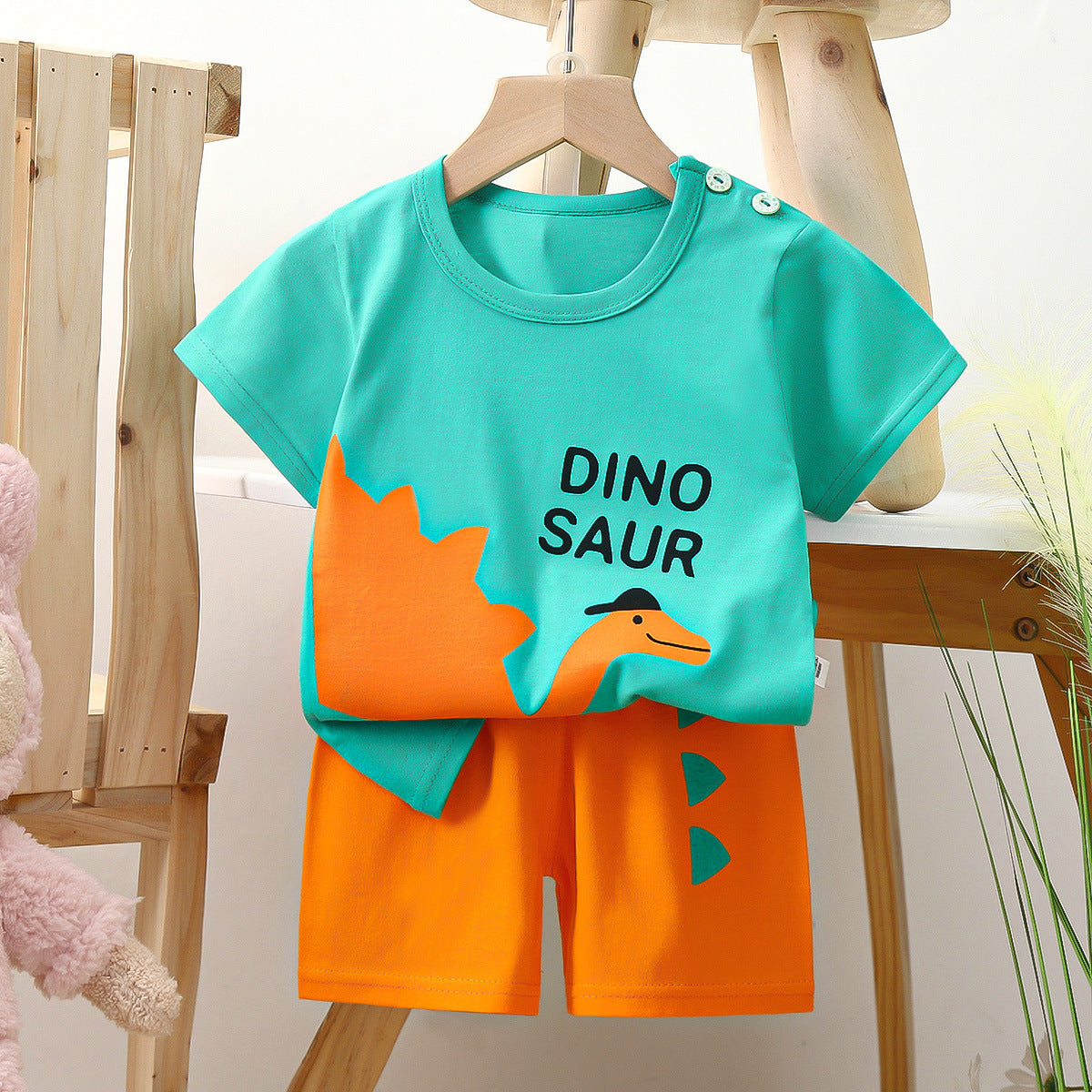 Adorable Cartoon Kids T-Shirt, dinosaur