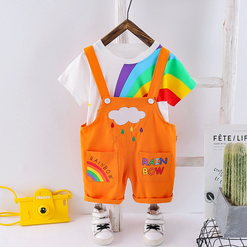 Baby Rainbow Suit, orange