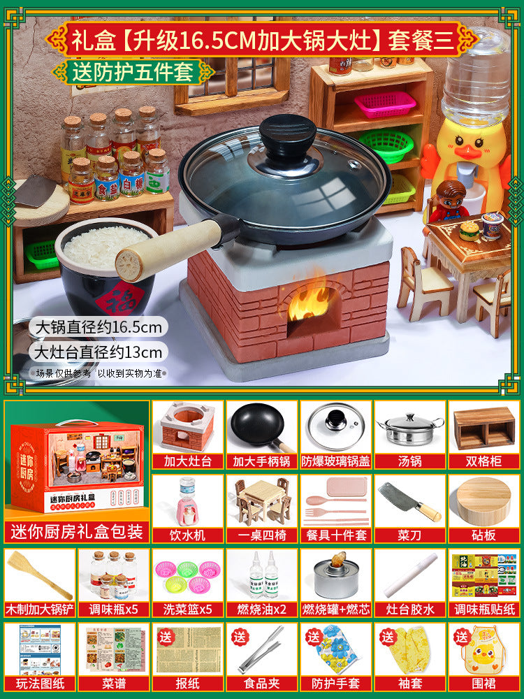 Mini Kitchen Set (Real Cooking)