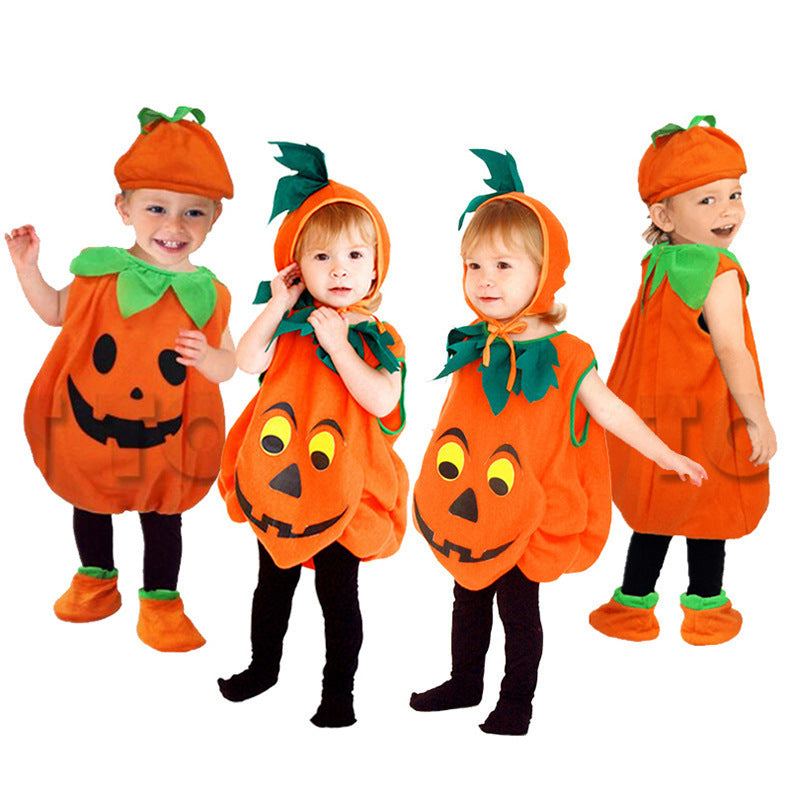 （Halloween）Pumpkin cosplay for kids