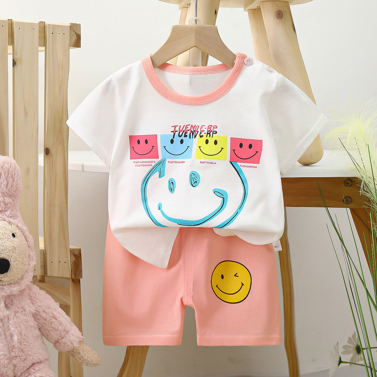 Adorable Cartoon Kids T-Shirt, smile