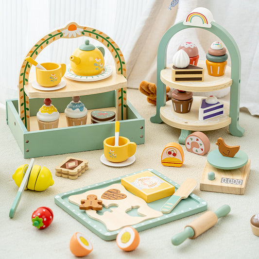 Wooden Cafe Toy Set