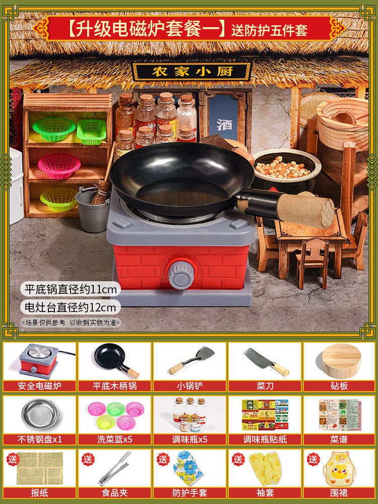 Mini Kitchen Set (Real Cooking)