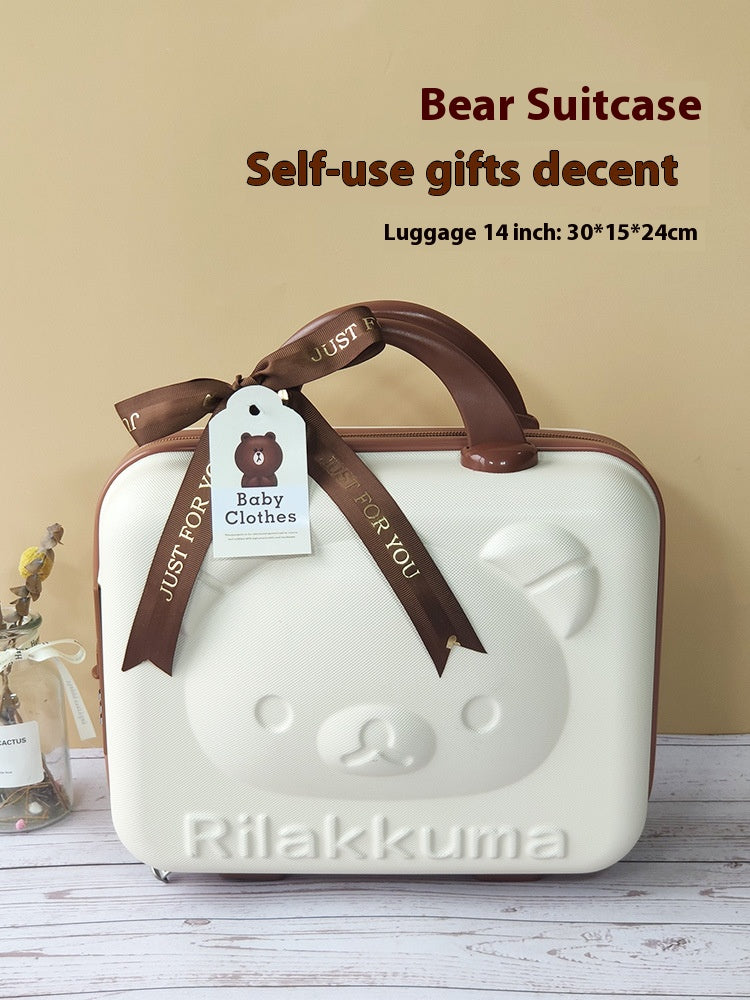 Cute Bear Gift Box, Suit case looking