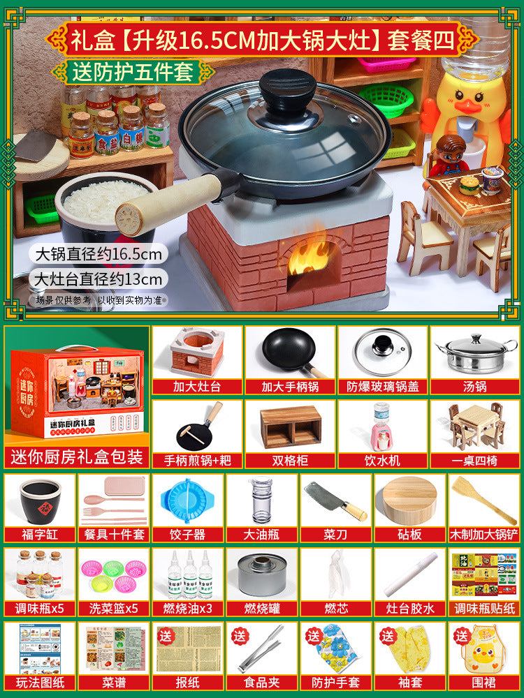 Mini Kitchen Set (Real Cooking)