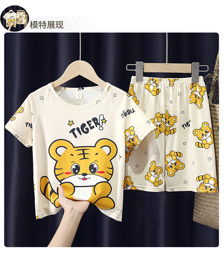 Kids Short Sleeve T-shirt, tiger