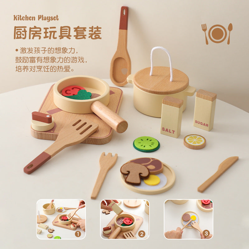 Wooden Kitchen set