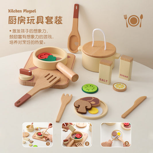 Wooden Kitchen set