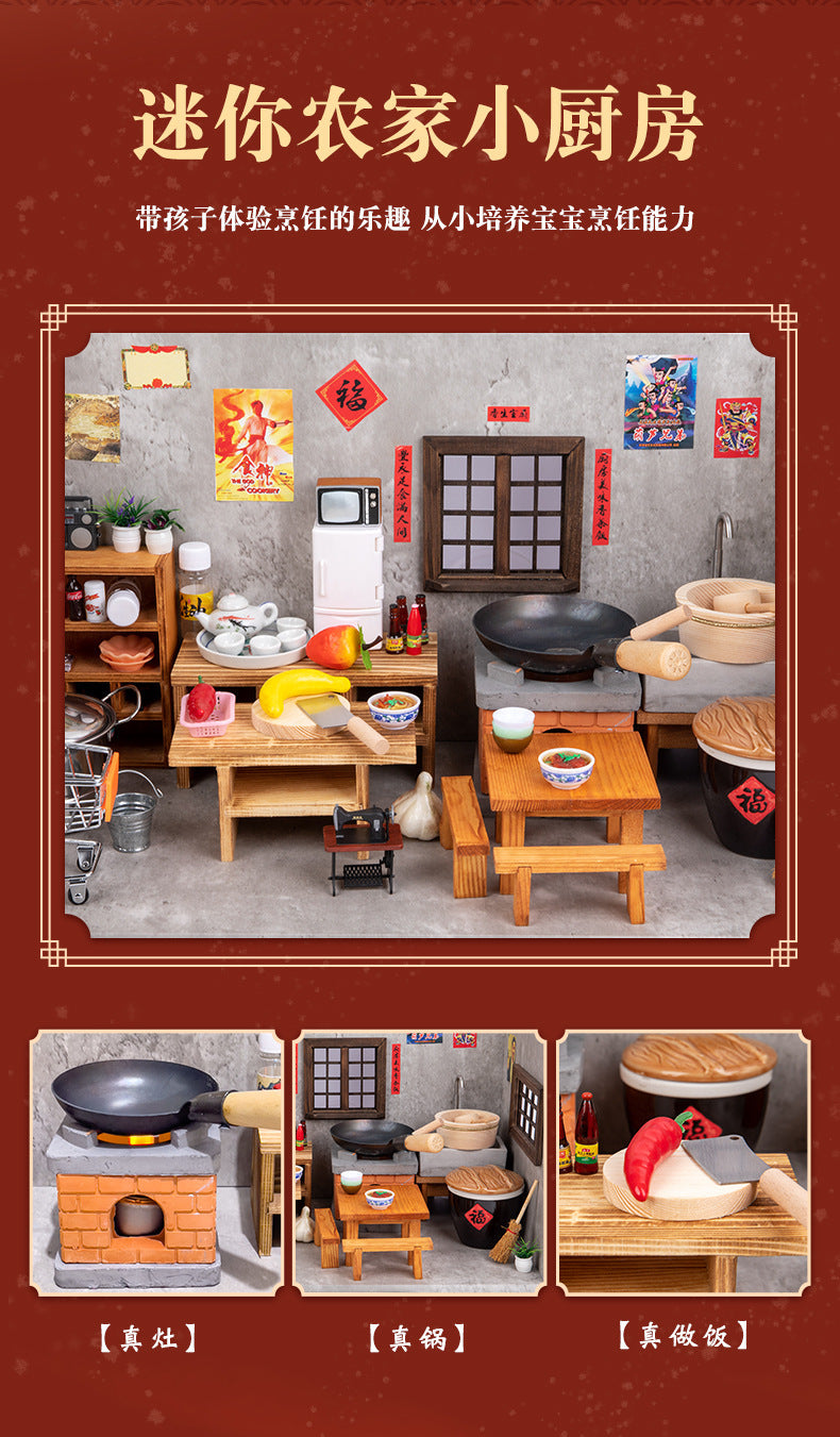 Mini Kitchen Set (Real Cooking)