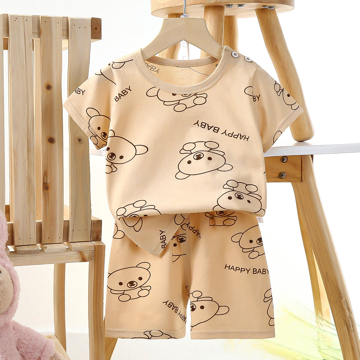 Adorable Cartoon Kids T-Shirt, happy baby