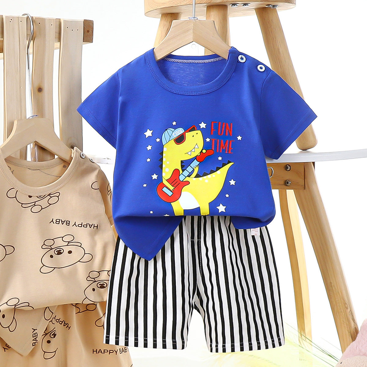 Adorable Cartoon Kids Suit Set B