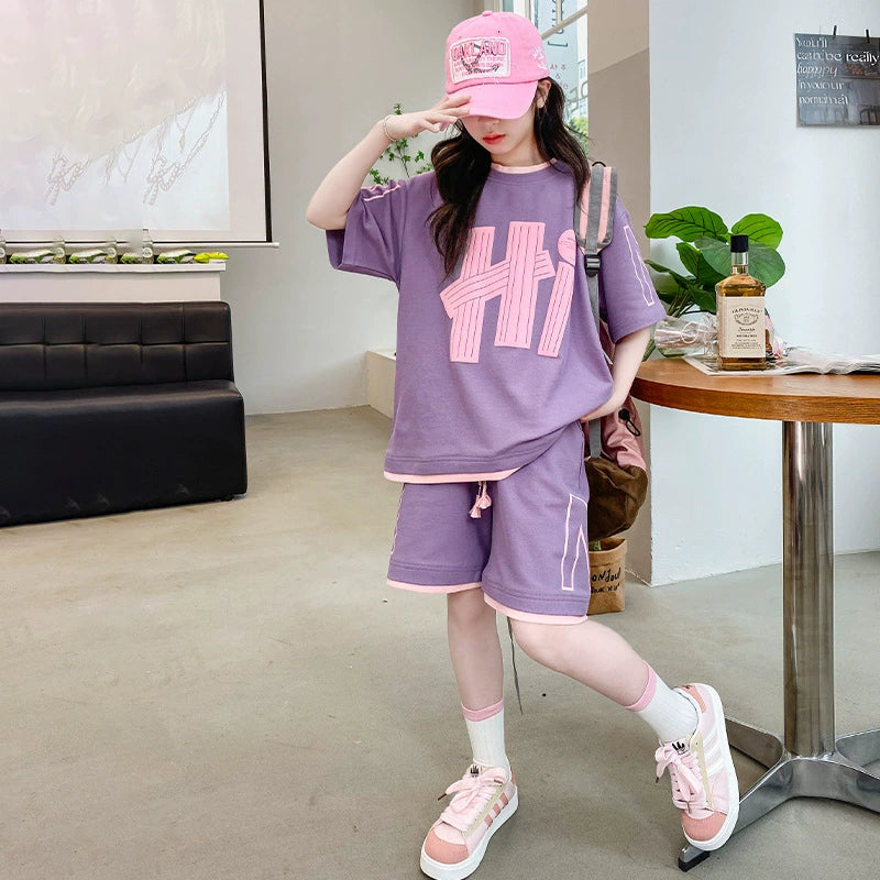 2025 Hiphop Girl Suit, Purple