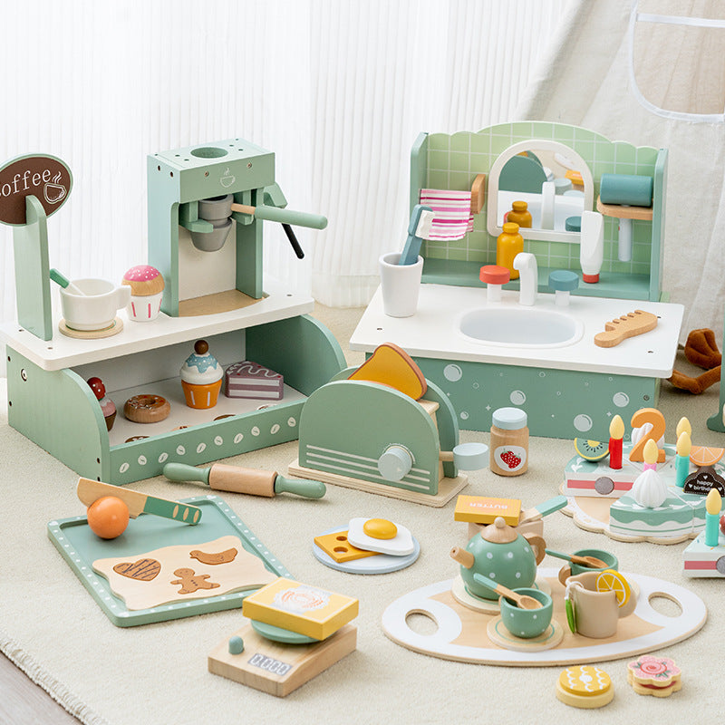 Wooden Cafe Toy Set