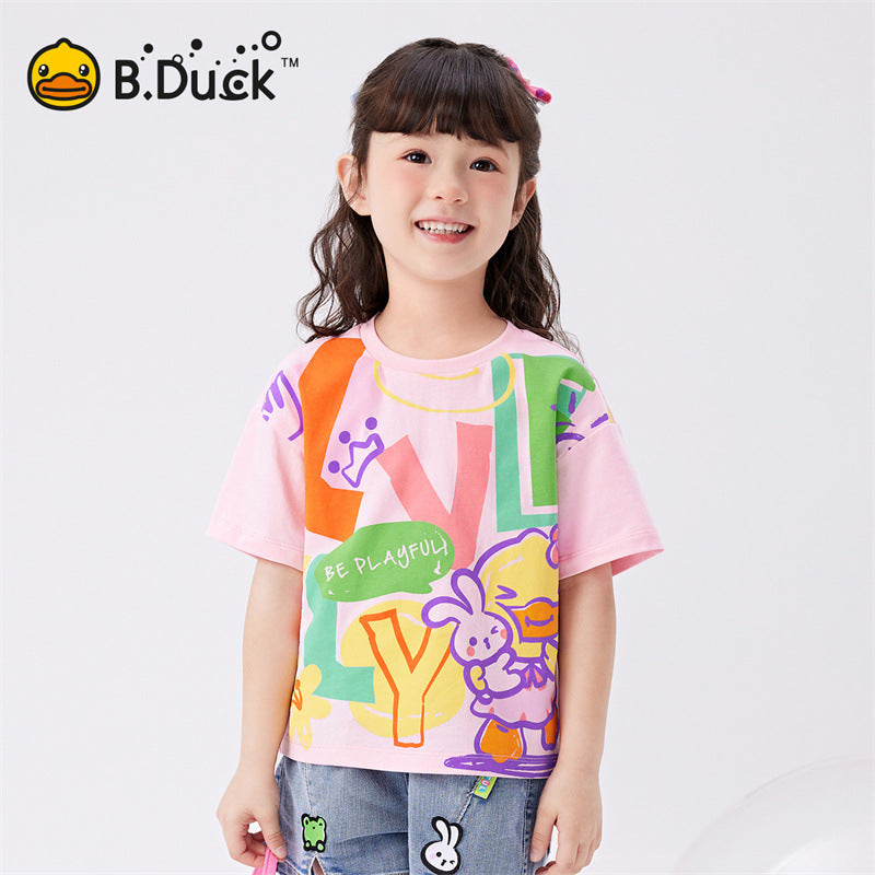 B.Duck Girl's T-shirt