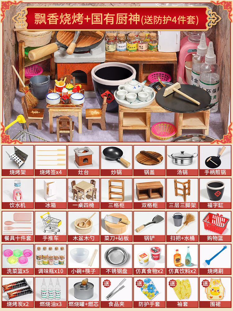 Mini Kitchen Set (Real Cooking)