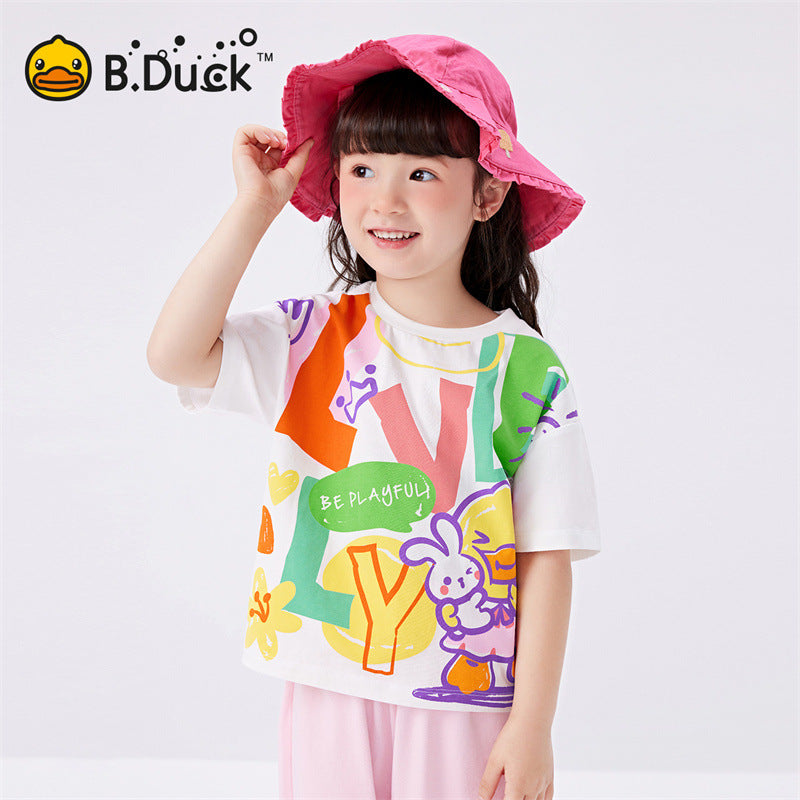 B.Duck Girl's T-shirt