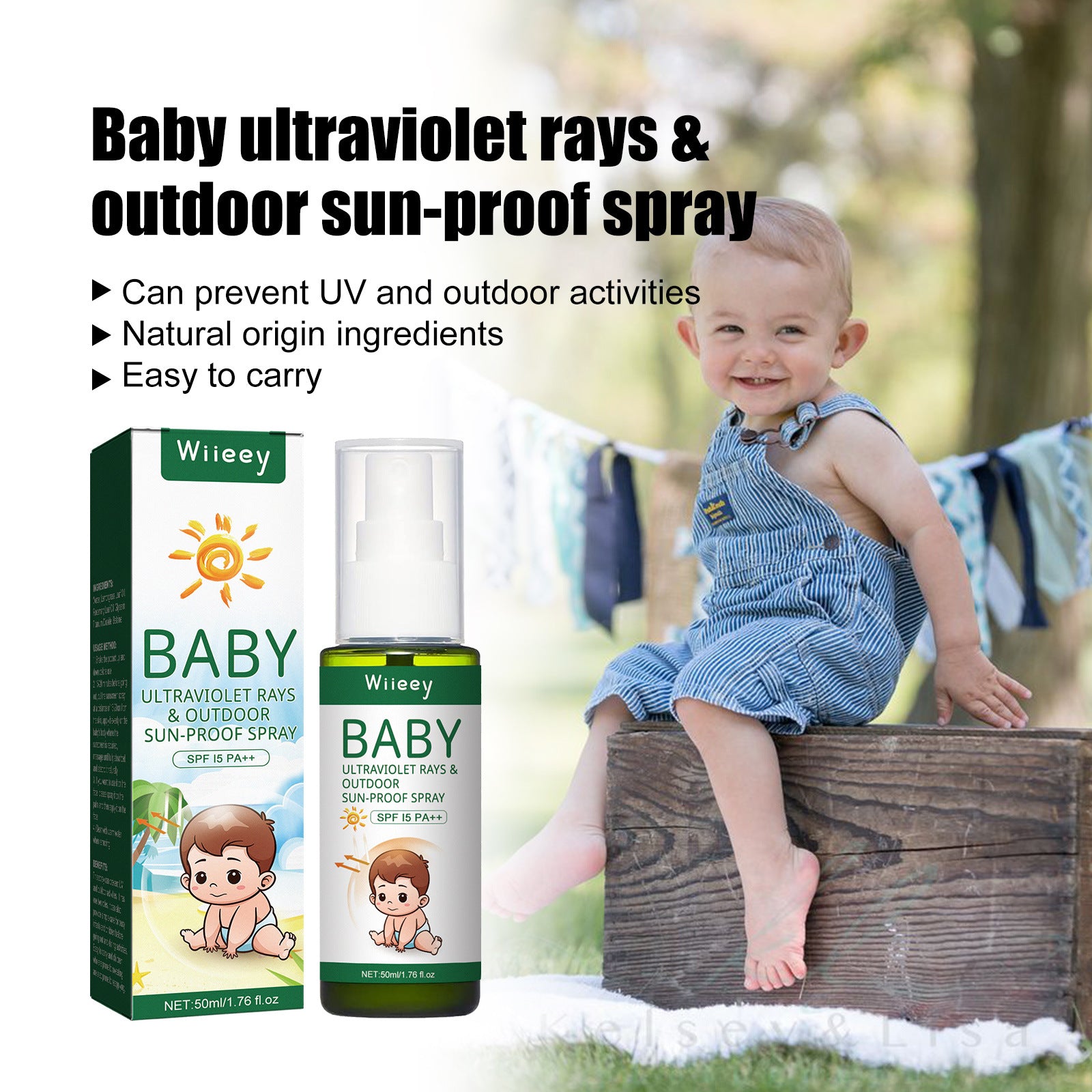 Wiieey Baby Ourdoor Sun-Proof Spray