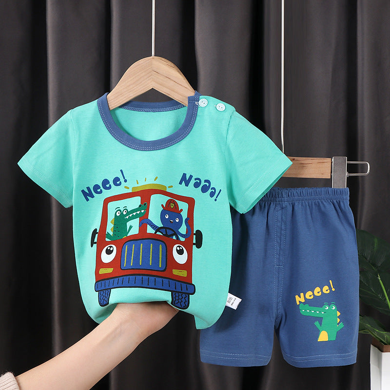 Adorable Kids Suit Set C, red car