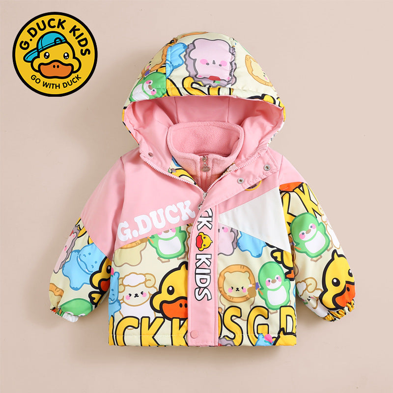 B.Duck Kids Jacket + liner, pink